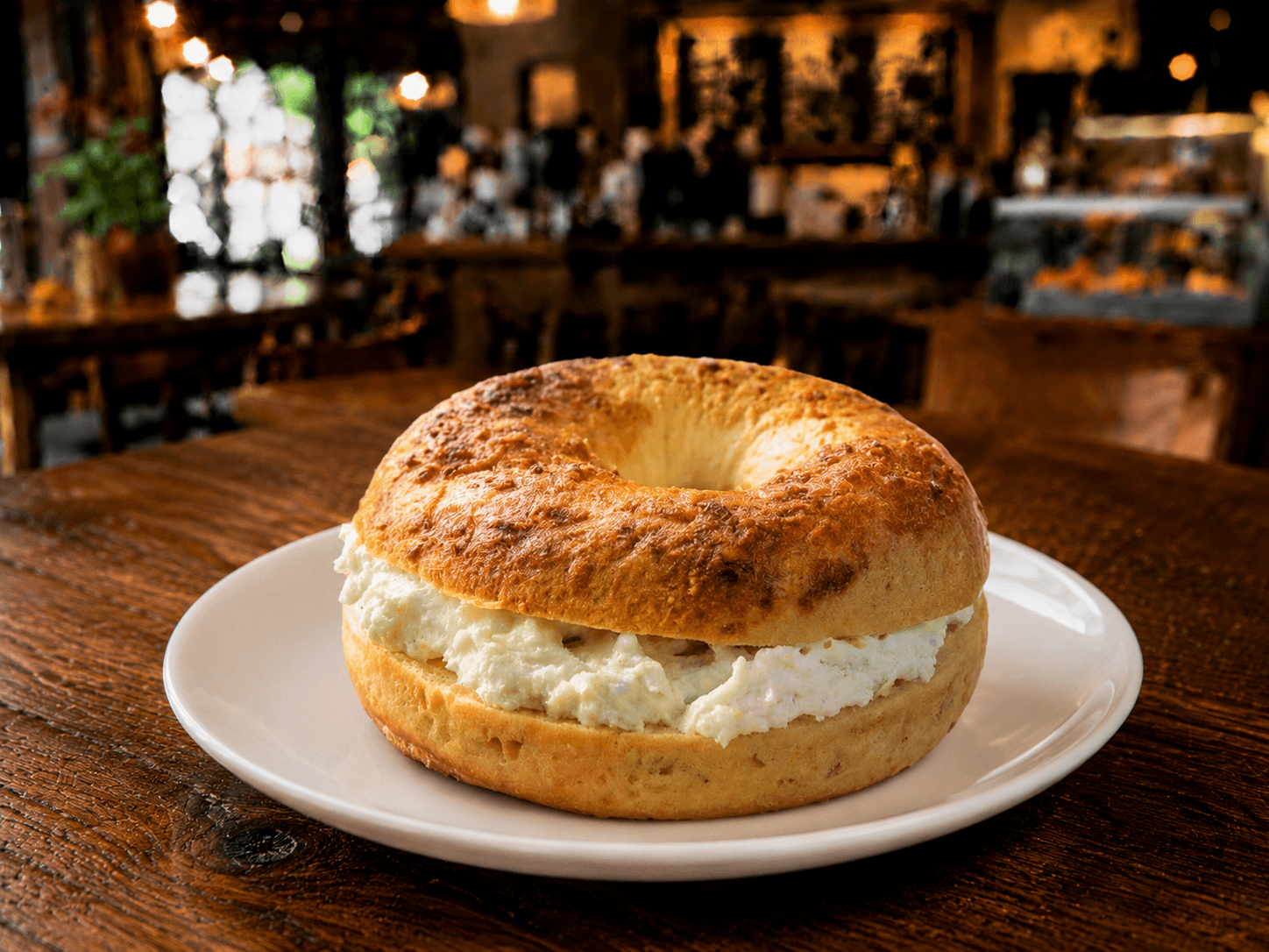 Bagel con Queso Crema